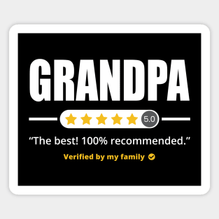 Five Stars Grandpa Magnet